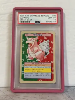 PSA 10 Slowbro 80 Pokemon Topsun Japanese 1997 Green Back - Image 1