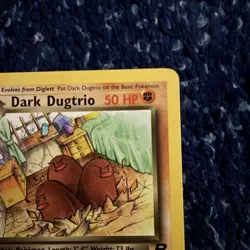 Pokemon TCG Dark Dugtrio 23/82 Team Rocket Unlimited Regular Rare Card 2000 - Image 4