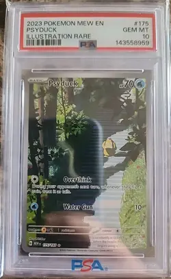 2023 POKEMON MEW EN-151 ILLUSTRATION RARE #175 PSYDUCK PSA 10 - Image 1