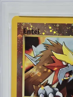 2001 Pokemon Black Star Entei Promo PSA 9 #34 With multiple Swirls - Image 5