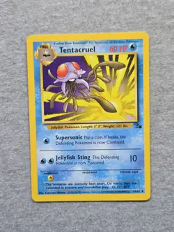 Pokemon TCG Tentacruel Fossil 44/62 Regular Unlimited Uncommon 1999 Vintage - Image 1