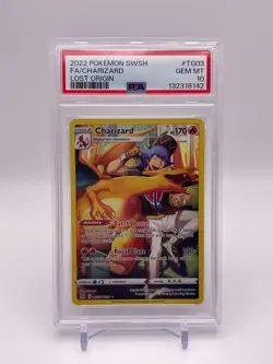 2022 Pokemon SWSH Charizard FA Lost Origin TG03 PSA 10! - Image 1