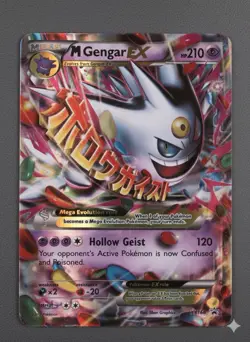 M Gengar EX XY166 - XY Black Star Promo Mega Pokemon TCG - NM - Image 1