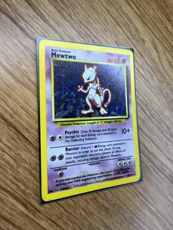 Pokemon TCG Mewtwo Base Set 10/102 Holo Unlimited Holo Rare MP - Image 4