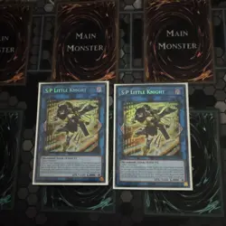 Yu-Gi-Oh! Konami S:P Little Knight x2 Holo Warrior Link Effect English Cards - Image 1
