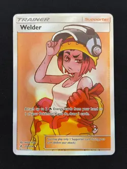Welder 214/214 - Unbroken Bonds - Near Mint NM Full Art Pokemon Card - Image 1