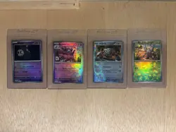 2025 Pokemon Prismatic Evolutions Master Ball Patter Lot Of 4 Cards - Image 1