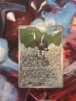 🔥Pawniard Illustration Rare SV: Black Bolt 142/086 Pokemon TCG Holo Card NM+🔥 - Image 1