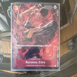 Roronoa Zoro One Piece CCG Romance Dawn OP01-025 Rush Character Card 5000 Power - Image 1