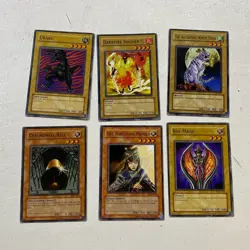 1996 Vintage Yu Gi Oh Card Lot Of 6 Vintage 1st Edition Ungraded Mixed - Image 1