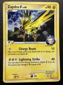 Zapdos G 12/99 Arceus Holo Rare Pokemon Card LP - Image 1