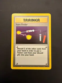 Pokemon TCG Trainer Card Item Finder Base 74/102 Regular LP! - Image 1