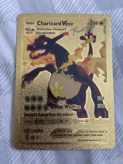 Charizard VMAX Gold Foil Pokemon Card Fan Art - Image 1