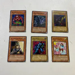 1996 Vintage Yu Gi Oh Card Lot Of 6 Vintage 1st Edition Ungraded Mixed - Image 1