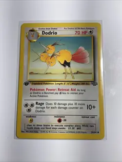 Dodrio 34/64 Jungle Regular 1st Edition Pokemon Card TCG - Image 1