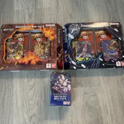 One Piece Card Game: Illustration Box Vol.5 and Vol.6 Set & One Booster Box Lot - Image 2
