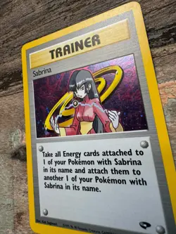 Pokemon TCG Sabrina Trainer Gym Challenge Holo Card 20/132 Rare - Image 2