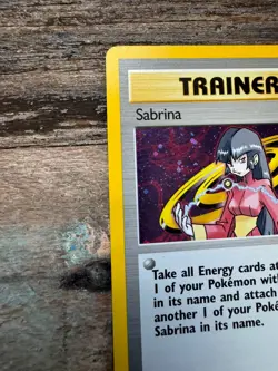 Pokemon TCG Sabrina Trainer Gym Challenge Holo Card 20/132 Rare - Image 4