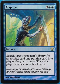 Acquire FOIL Fifth Dawn PLD Blue Rare MAGIC GATHERING CARD (ID# 493589) ABUGames - Image 1