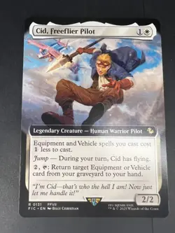Cid, Freeflier Pilot - Extended Art Foil - #131 - Final Fantasy - MTG NM - Image 1
