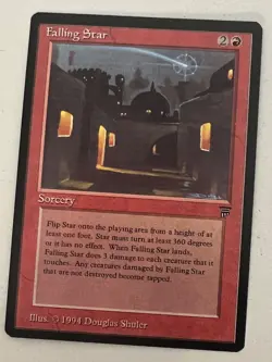 Magic the Gathering MTG Legends Falling Star NM (Beta Bob) - Image 1