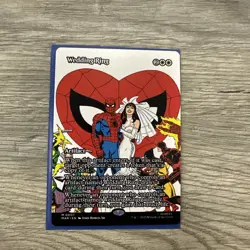 Wedding Ring - M 0007 - Borderless - Non-Foil - Spider-Man - MTG - Artifact - Image 1