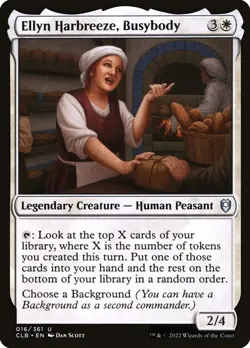 (x4) Ellyn Harbreeze, Busybody 016/361 Play Set Uncommon Foil Baldur's Gate MTG - Image 1
