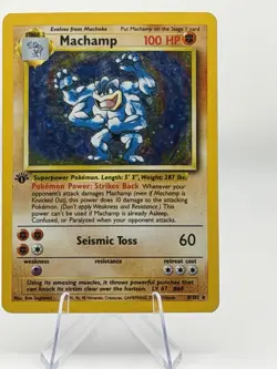 Pokemon TCG Machamp Deck Exclusives Holo Rare 1st Edition 8/102 100 HP 60 Power - Image 1