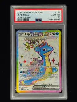 Lapras ex 158 Pokemon Stellar Crown 2024 PSA 10 🔥🔥🔥 - Image 1