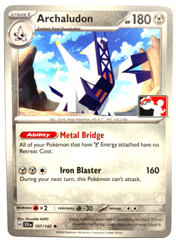 Pokemon Archaludon Rare + FREE extra Rare card! - Image 1