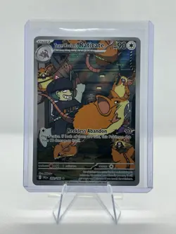 Pokemon Team Rocket's Raticate 202/182 Sv10: Destined Rivals Illustration Rare … - Image 1