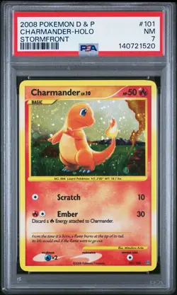 2008 POKEMON DIAMOND & PEARL STORMFRONT #101 CHARMANDER-HOLO STORMFRONT - Image 1