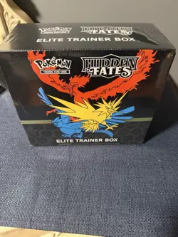 Pokemon TCG Hidden Fates Elite Trainer Box English 2019 Articuno Zapdos Moltres - Image 1