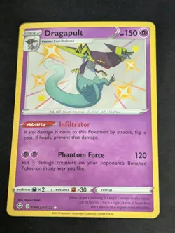 Pokemon TCG Dragapult Shining Fates SV062/SV122 Holo Shiny NM - Image 1