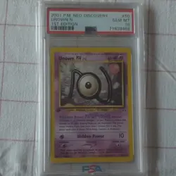 Unown N Neo Discovery 50/75 1st Edition PSA 10 Pokemon - Image 1