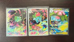 Pokemon Venusaur Evolution Line Set Bulbasaur Ivysaur Mega Venusaur EX - Image 1