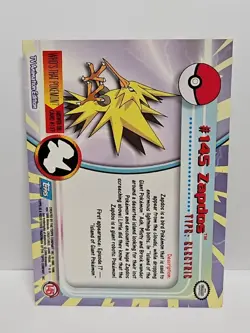 Pokemon Topps Series 3 Blue Logo #145 Zapdos - Non Foil - Image 2