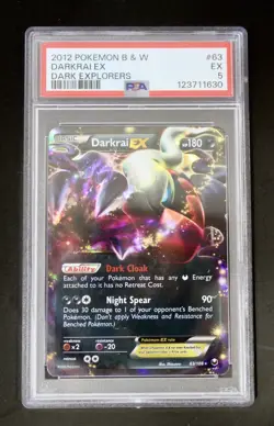 2012 Pokemon Black & White Dark Explorers Darkrai EX #63 PSA 5 EX - 1630 - Image 1