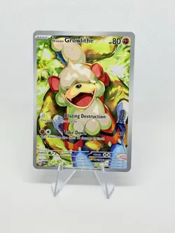 Pokemon TCG Hisuian Growlithe Twilight Masquerade IR 181/167 - Image 1