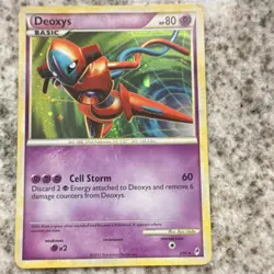 Pokemon Deoxys Reverse Holo 2/95 Call of Legends Basic HP 80 Cell Storm - Image 1