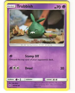 Trubbish Common Pokemon TCG Guardians Rising 50/145 LP - Image 1