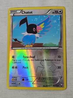 NM Chatot - Reverse Holo 85/108 Dark Explorers Pokemon TCG - Image 2