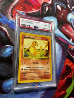 1999 Pokemon Game Charmander Base Set #46 PSA 10 GEM MINT - Image 1