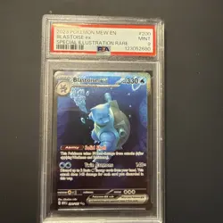 2023 POKEMON MEW EN-151 SPECIAL ILLUSTRATION RARE #200 BLASTOISE EX PSA 9 - Image 1
