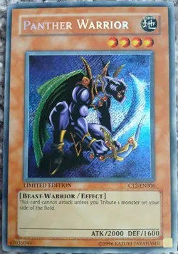 Yu-Gi-Oh! TCG Panther Warrior CT2-EN006 Secret Rare Limited Edition - Image 1