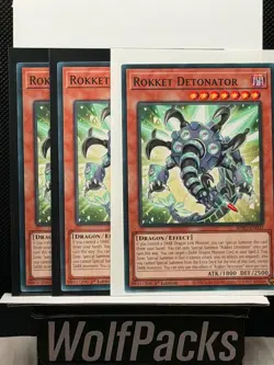 Yu-Gi-Oh! TCG Burst Protocol - Rokket Detonator BPRO-EN003 Lot of 3 - Image 1