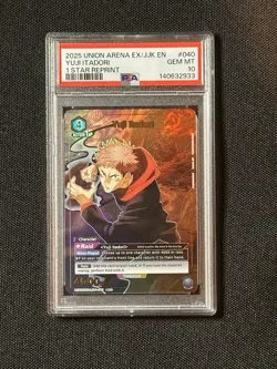 Union Arena TCG Yuji Itadori Alt Art Holo PSA 10 Gem Mint Jujutsu Kaisen CCG - Image 1