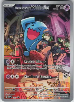 Team Rocket's Wobbuffet Promo SV: Scarlet & Violet Promo Cards 203 Pokemon - Image 1