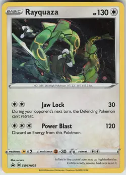 Rayquaza Holo SWSH029 Promo SWSH: Sword & Shield Promo Cards Promo - Image 1
