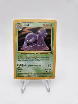 Muk 13/62 Holo Fossil Set Pokemon Card - Image 3